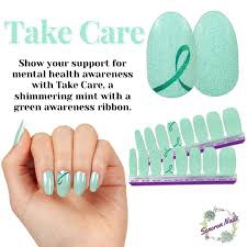 Color Street Take Care Nail Strips, Mental Health Awareness